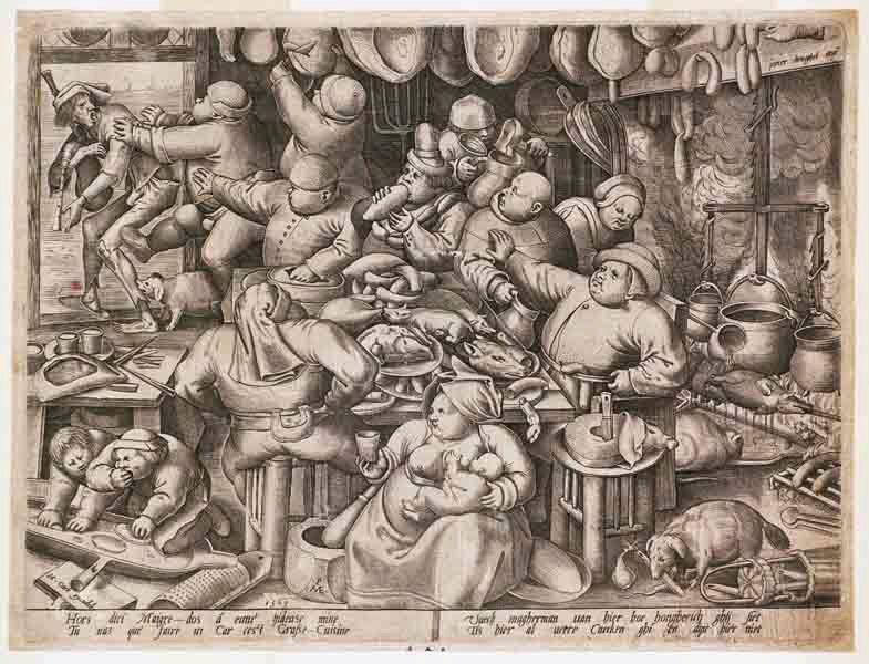 La Cuisine grasse, Pieter I Bruegel, 1563
