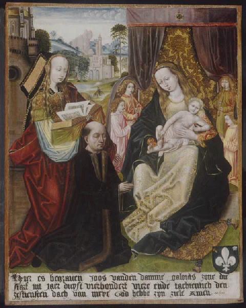 La Vierge au donateur Joos van den Damme, 1484
