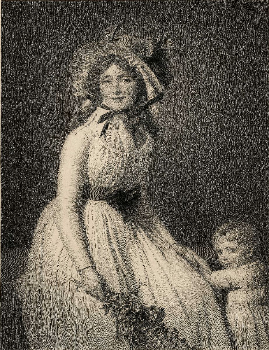 Madame Pierre Sériziat née Émilie Pecoul et un de ses fils Émile_1