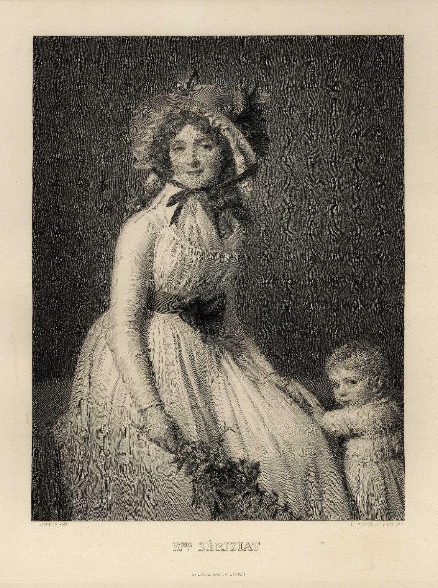 Madame Pierre Sériziat née Émilie Pecoul et un de ses fils Émile_0