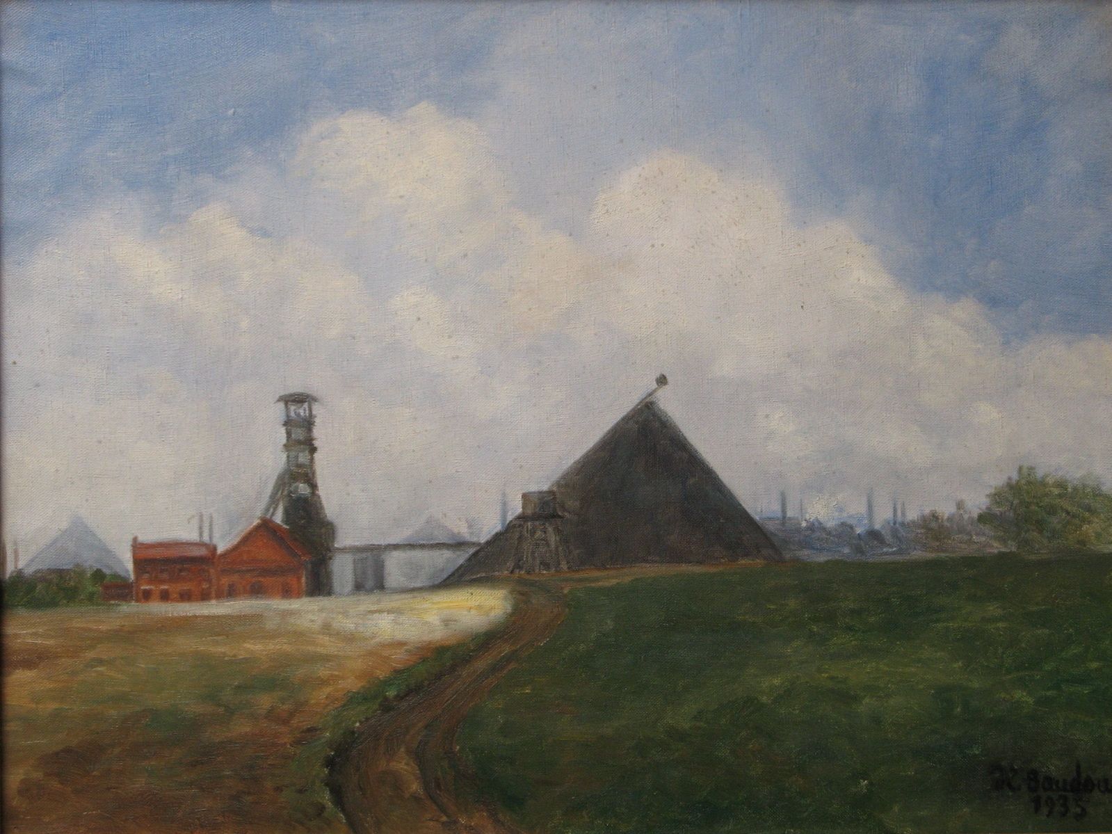 Le chemin de terre de la fosse Boca à Douchy_0