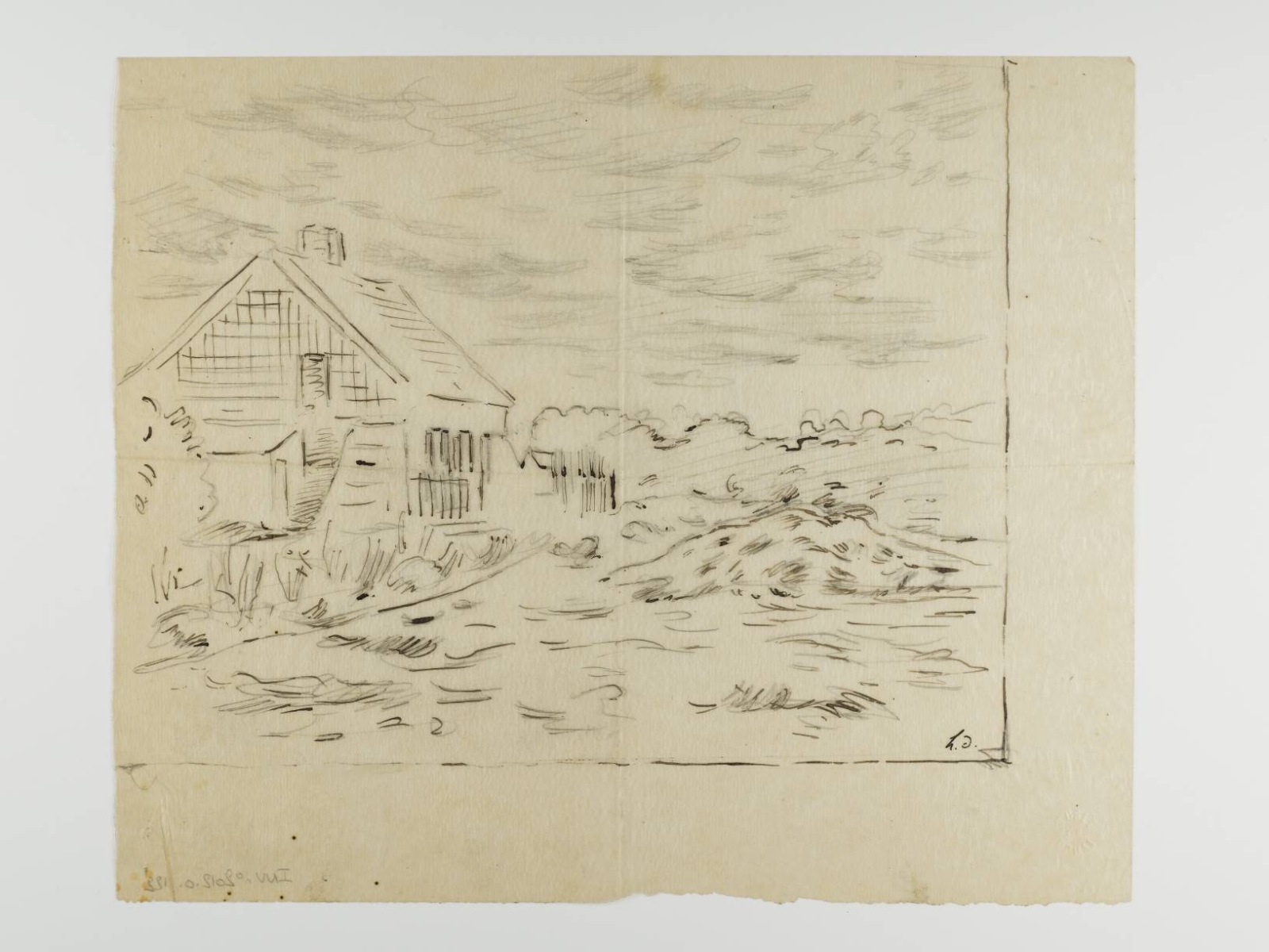 Maison dans la campagne, Henri Duhem, 1650
