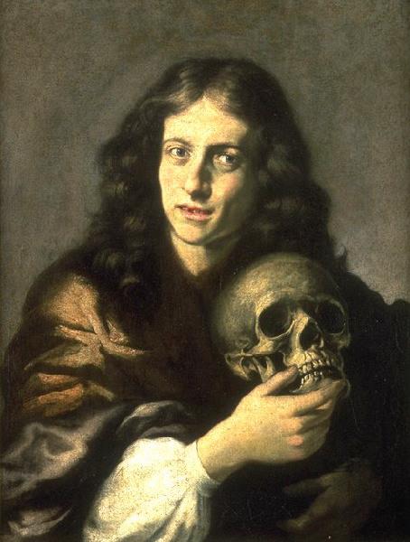 Portrait d'homme avec crâne (Autoportrait ?)_0