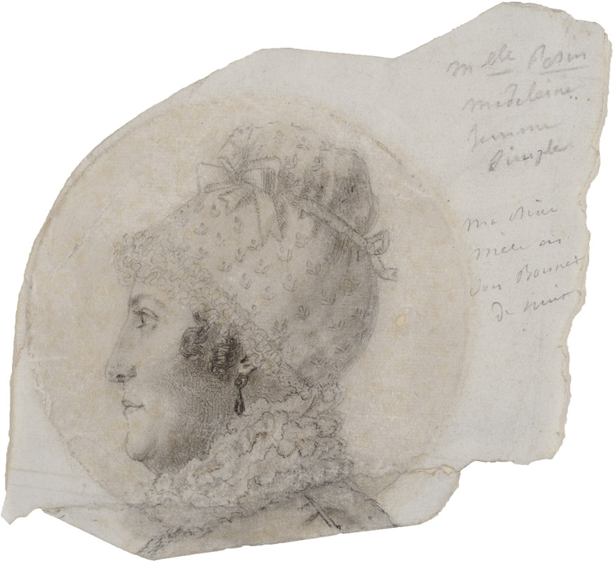 Portrait de Marie-Madeleine-Antoinette Pezin, Théophile Bra, 19e siècle