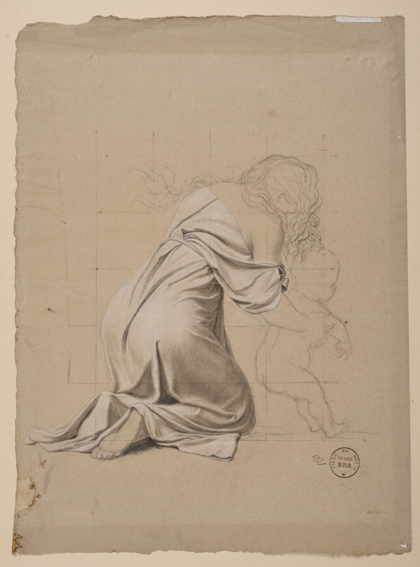 Etude pour les Sabines, David Jacques-Louis, 1633
