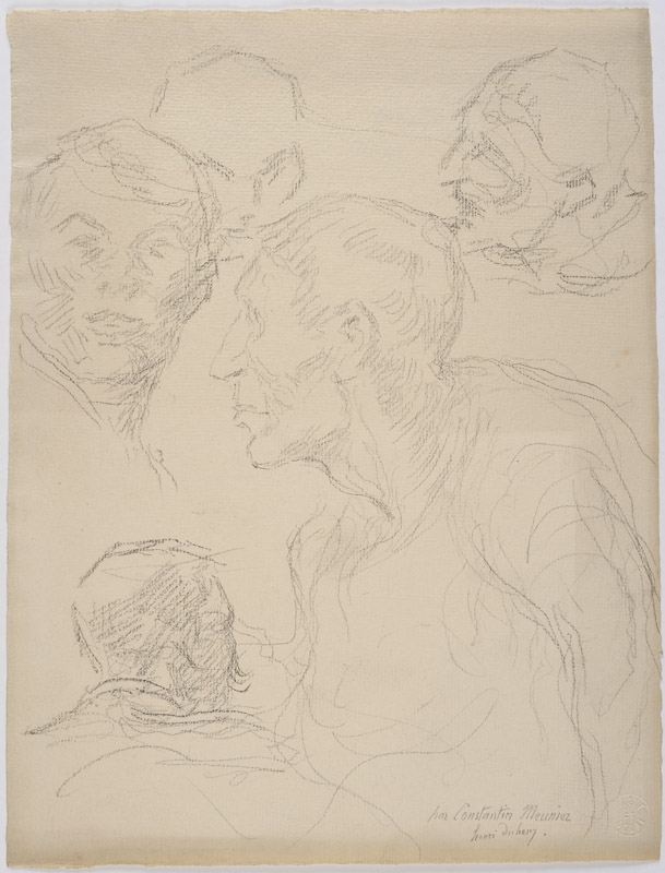 Têtes d'homme, Constantin Emile Meunier, 1904
