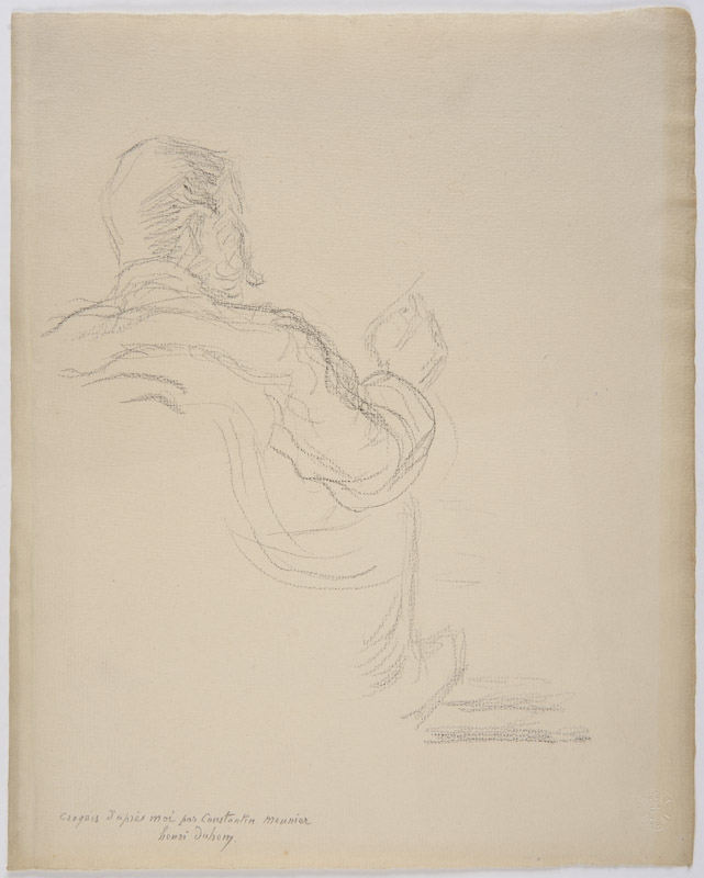 Henri Duhem vu de dos, Constantin Emile Meunier, 1904