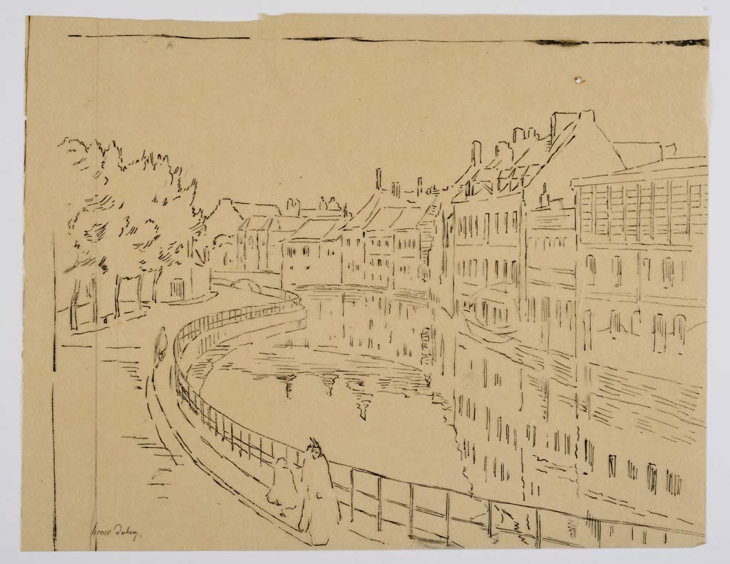 Vue d'un canal, Henri Duhem, 4e quart 16e siècle, 17e siècle