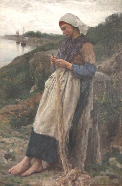 Une Fille de Pêcheur ; Raccommodeuse de filet_2