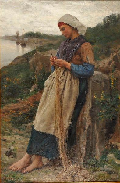 Une Fille de Pêcheur ; Raccommodeuse de filet_1