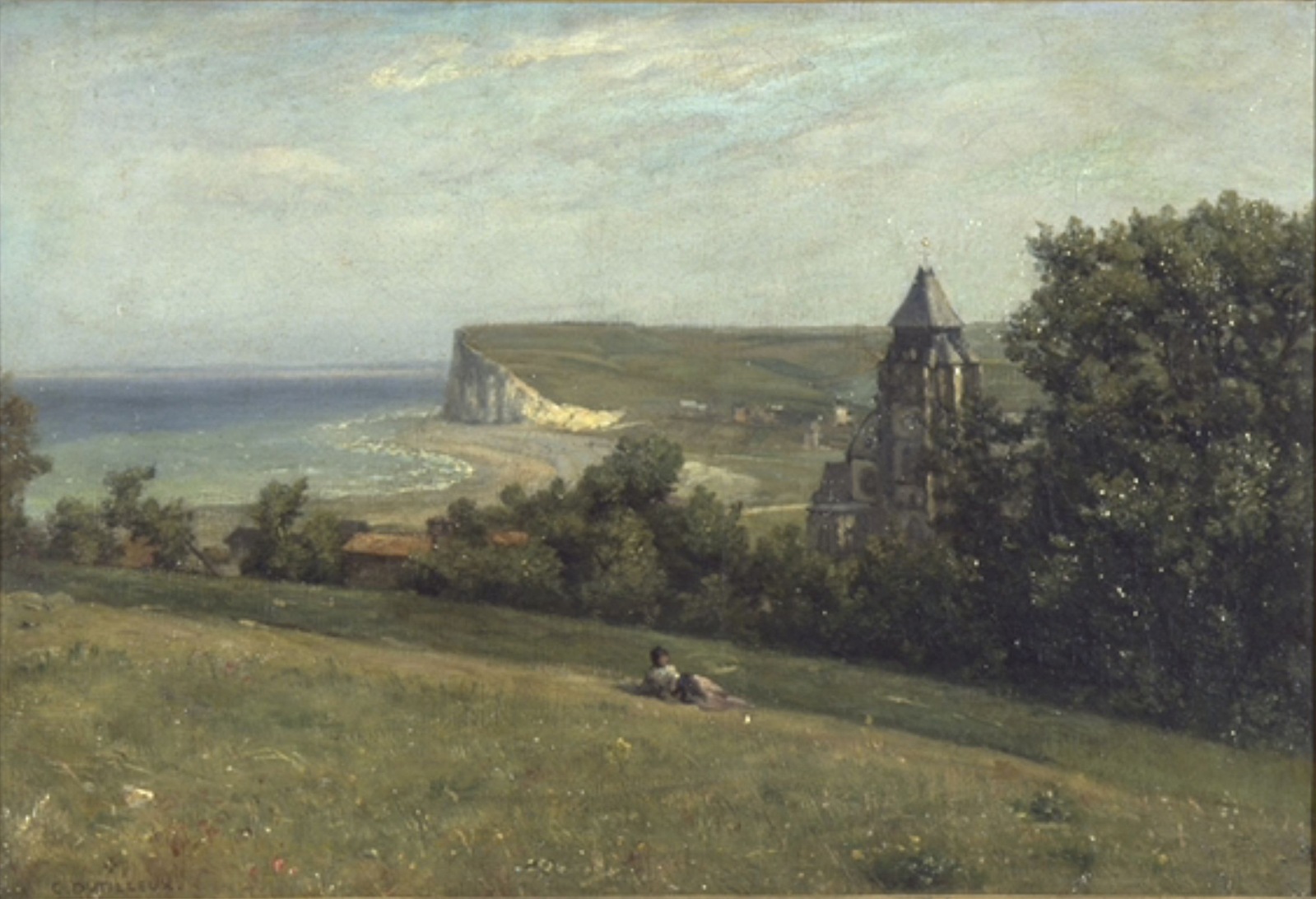 Vue du Tréport, Constant Dutilleux, 19e siècle