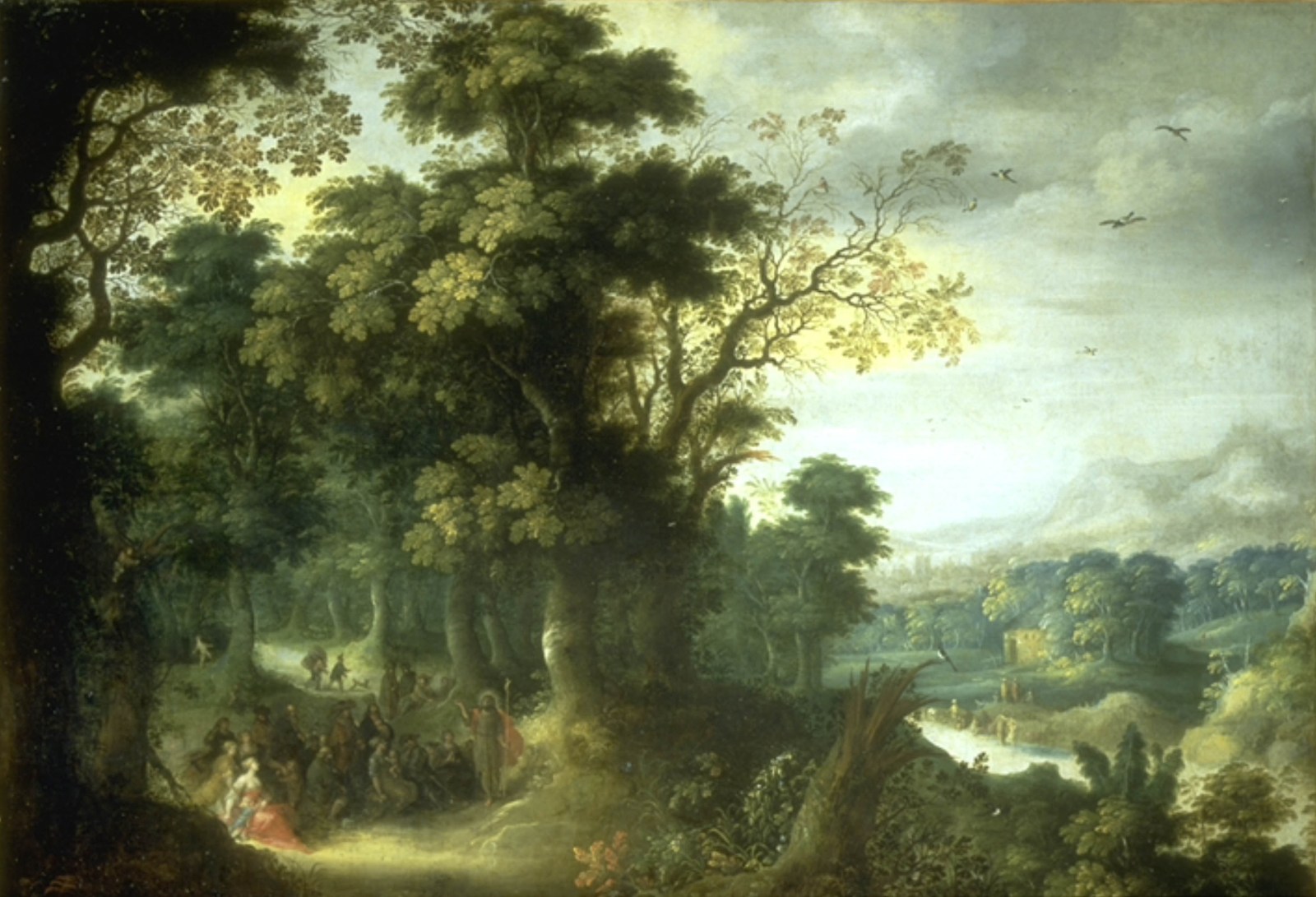 Saint Jean Baptiste annonçant la venue du Messie, Abraham Govaerts, 17e siècle