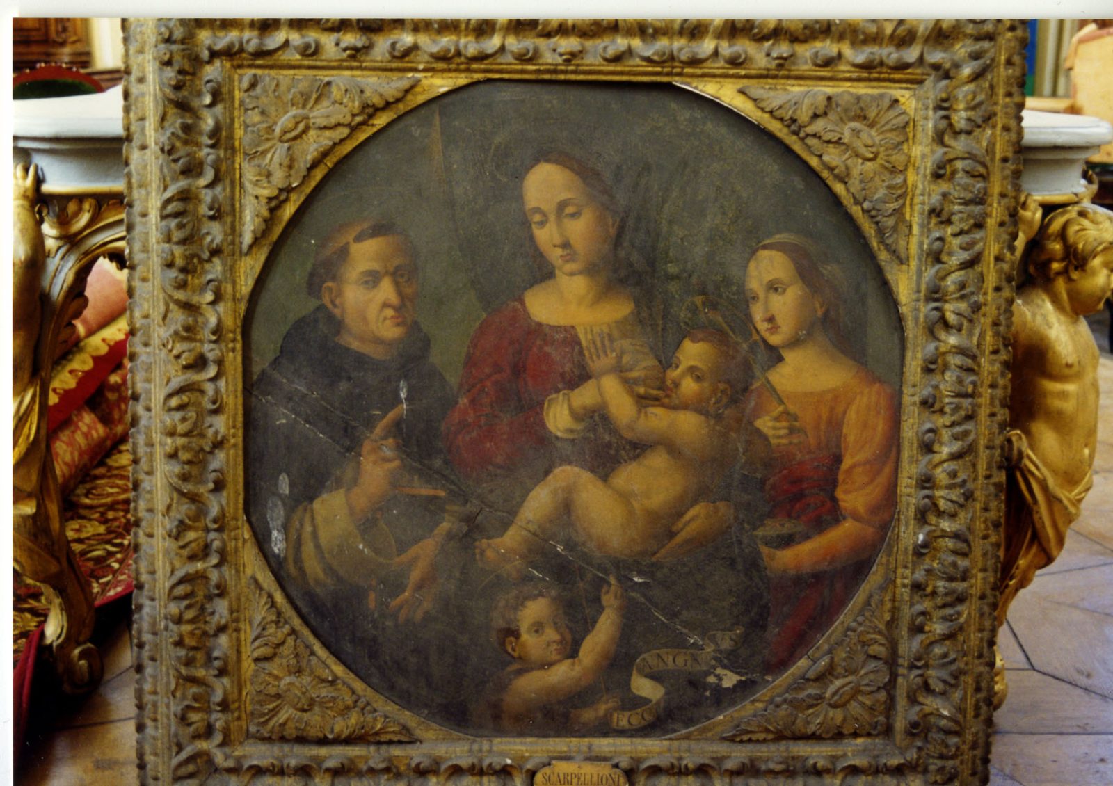 La Vierge, saint Dominique et sainte Lucie, Lorenzo Di Credi, 16e siècle (1er quart)