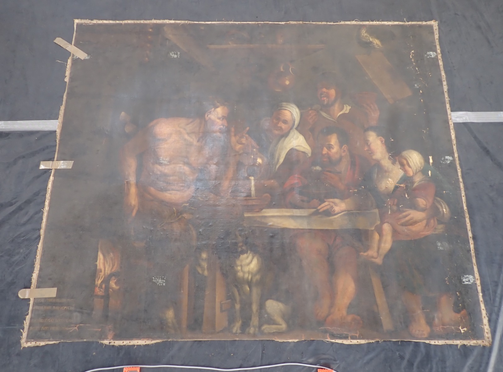 Le Satyre et le passant, Gillis van Tilborgh, 17e siècle