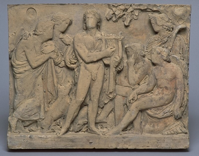 Apollon enseignant la musique aux bergers, Louis Joseph Deletrez, 1862