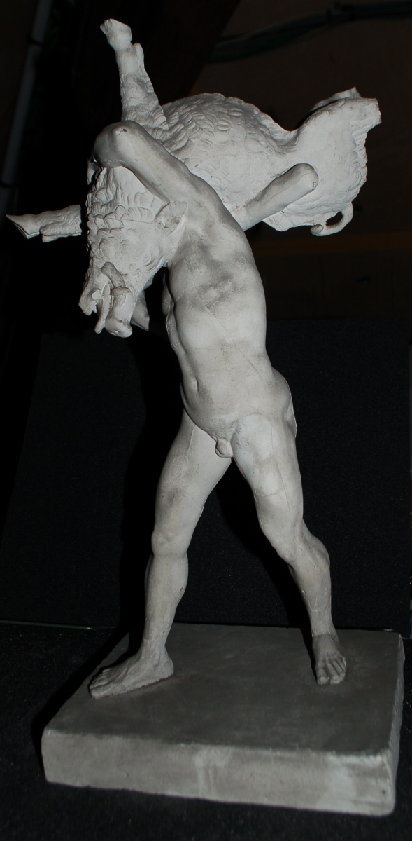 Hercule portant le sanglier d'Erymanthe, Jean de Bologne