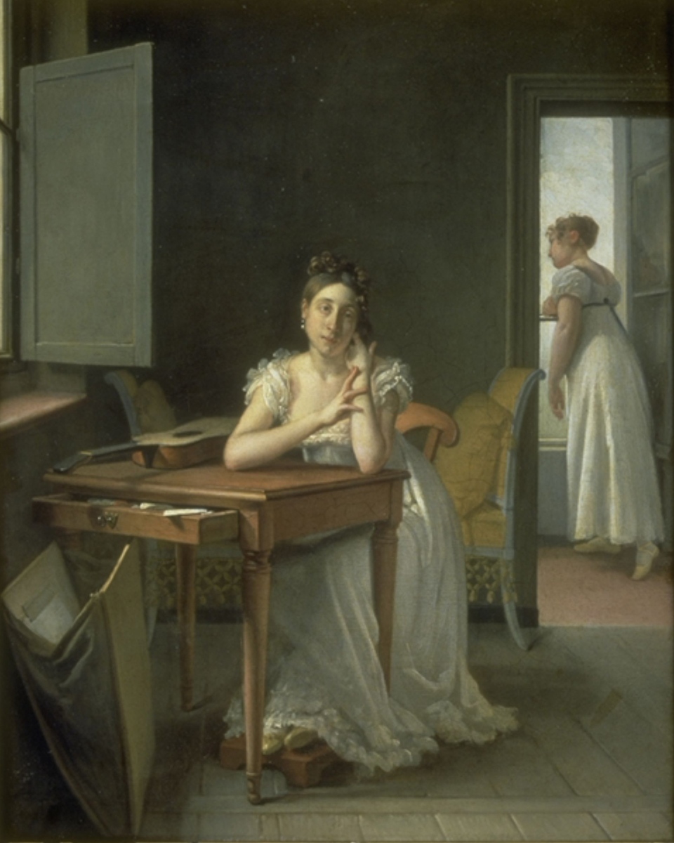 Portrait de Marceline Desbordes, Michel-Martin Drolling, 1808 (Vers)