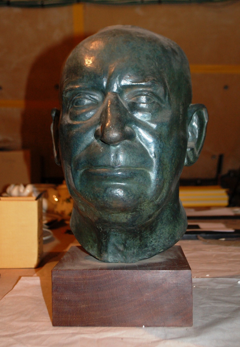 Buste de Georges Sannier ; Buste d'homme, Fernand Binet, 20e siècle (1ère moitié)
