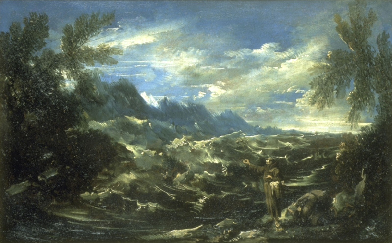 Saint Antoine prêchant aux poissons, Alessandro Magnasco, 18e siècle (1ère moitié)