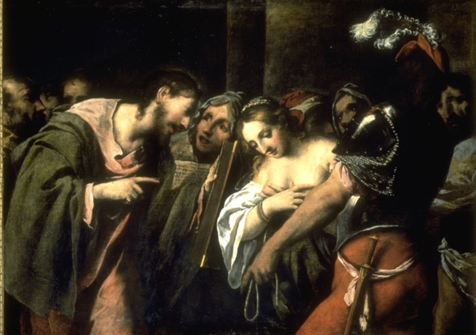 Le Christ et la femme adultère, Pietro della Vecchia, 3e quart 17e siècle