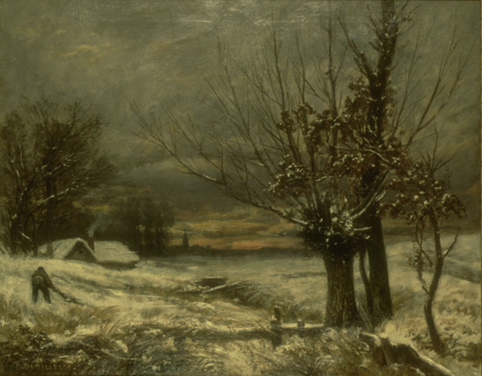 Effet de neige, Constant Dutilleux, 19e siècle