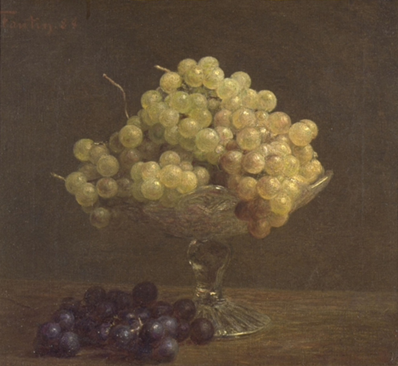 Raisins dans une coupe — Henri Fantin-Latour