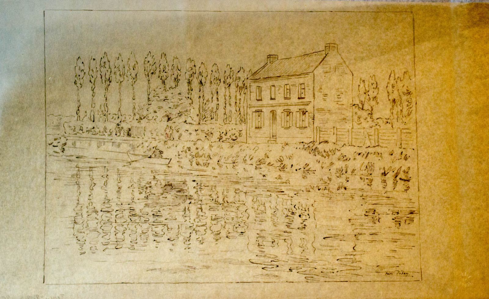 Maison au bord de l'eau, Henri Duhem