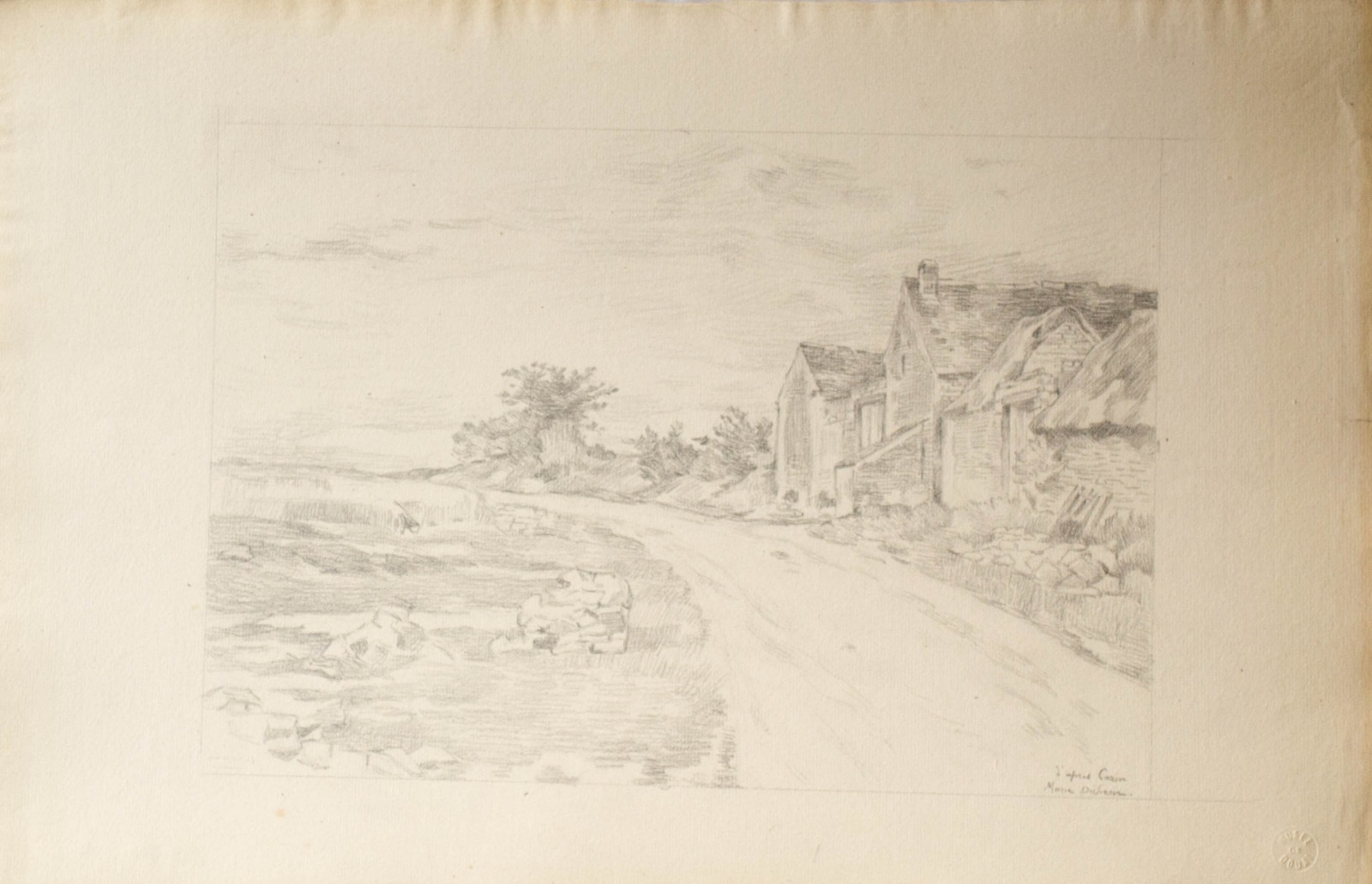 Paysage de campagne, Marie Duhem