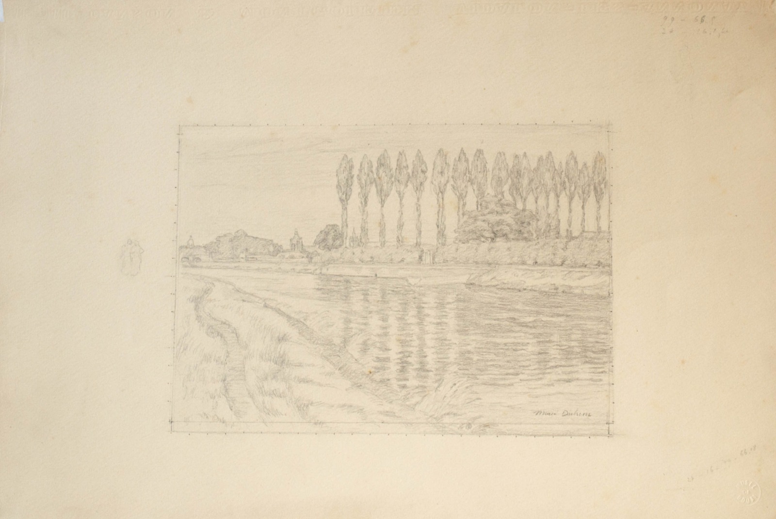 Vue d'un canal, Marie Duhem