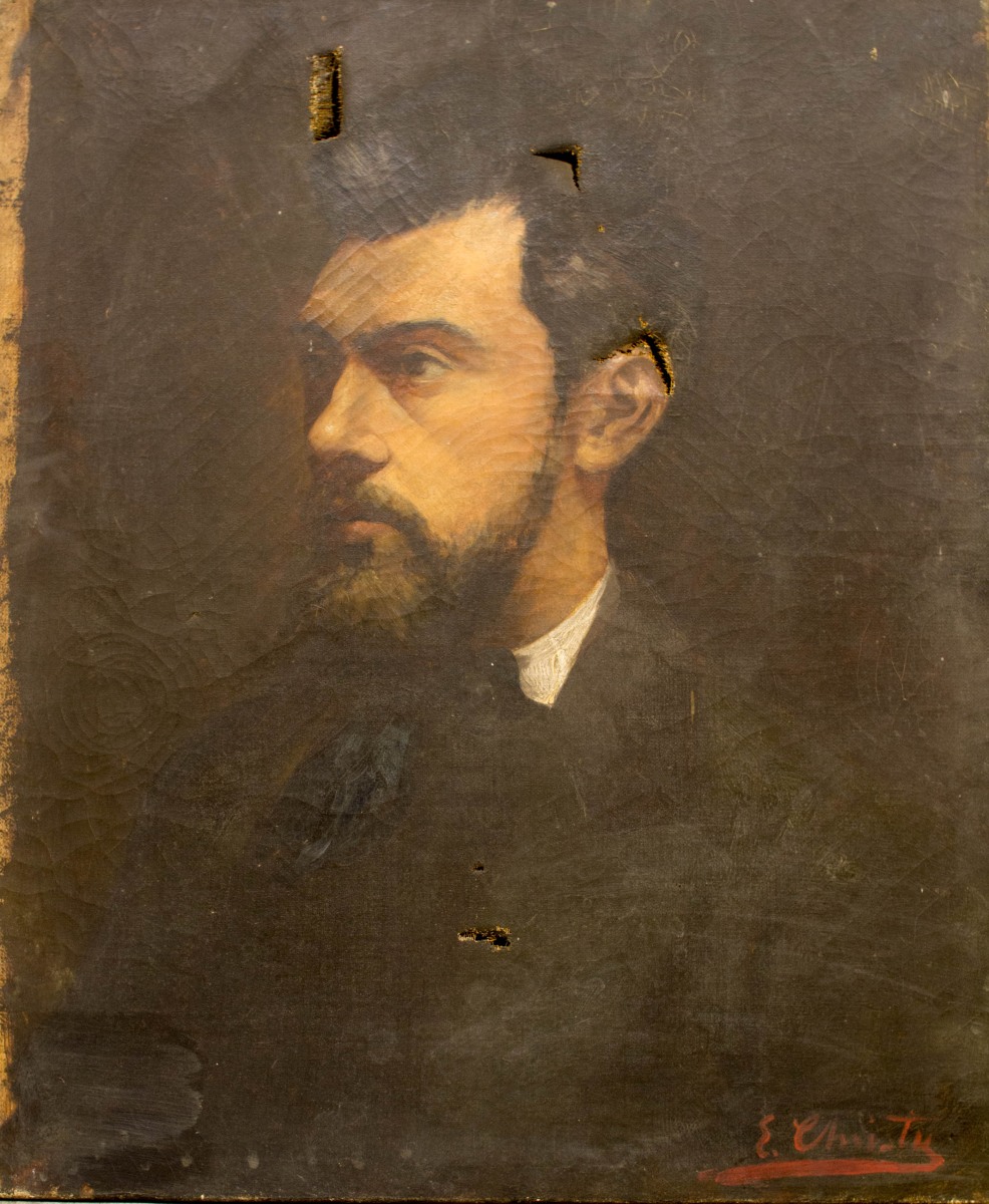 Portrait d'homme, Eugène Christy, 19e siècle (2e moitié), 20e siècle (1ère moitié)