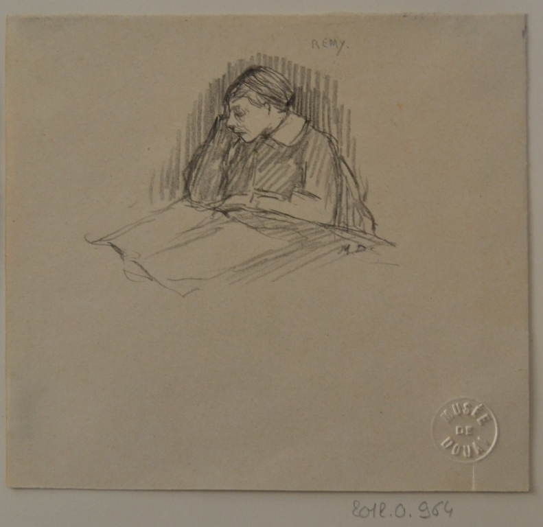 Rémy lisant, Marie Duhem, 2e moitié 19e siècle, 1ère moitié 20e siècle