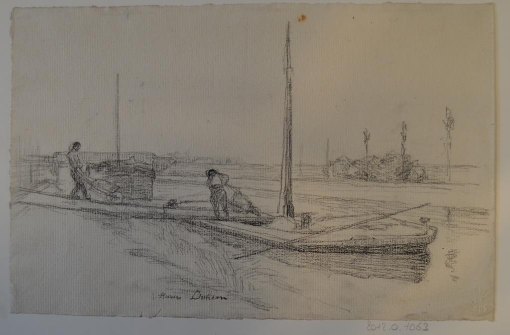 Mariniers chargeant du sable, Marie Duhem, 2e moitié 19e siècle, 1ère moitié 20e siècle