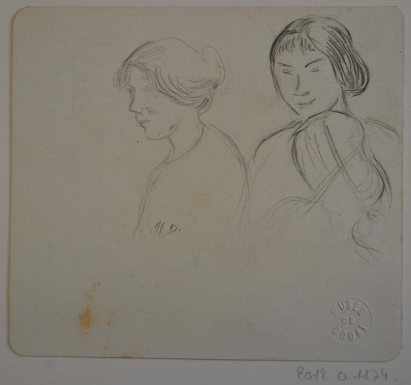 Femme et violoniste, Marie Duhem, 2e moitié 19e siècle, 1ère moitié 20e siècle