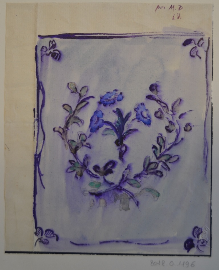 Décoration florale, Marie Duhem, 2e moitié 19e siècle, 1ère moitié 20e siècle