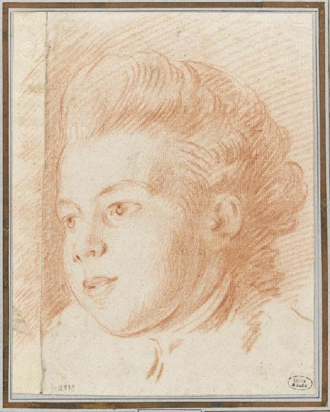 Tête d'enfant ; Tête de femme de trois-quarts, Etienne Gustave Aubin, 19e siècle
