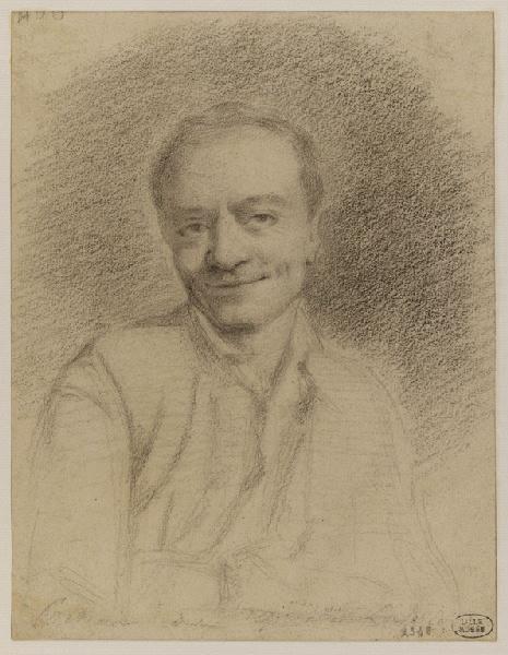 Portrait de Maurice Quentin de La Tour ; Portrait d'homme souriant, Maurice Quentin de Latour