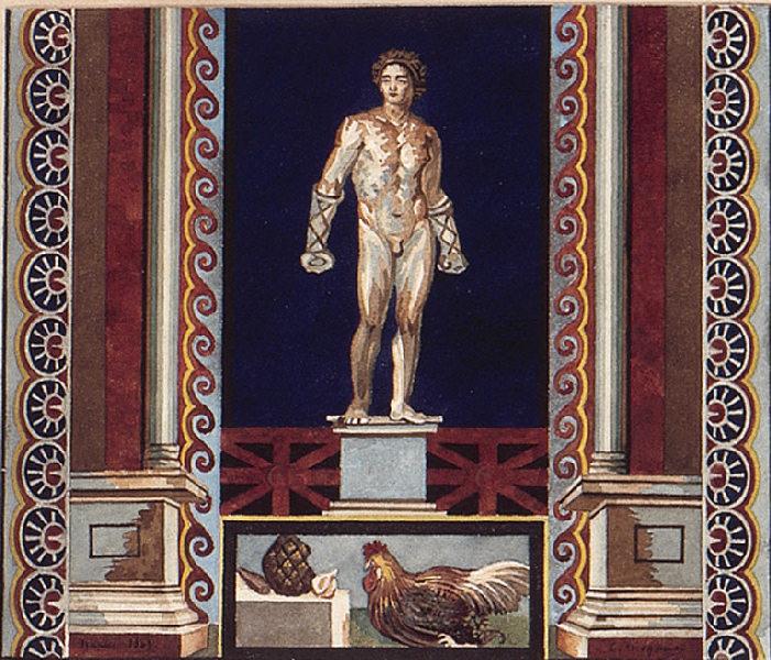 Copie d'une fresque antique, Constant Moyaux, 1863