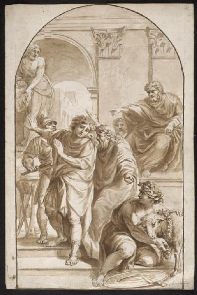 Saint refusant de sacrifier aux idoles, Vuez, Arnould de