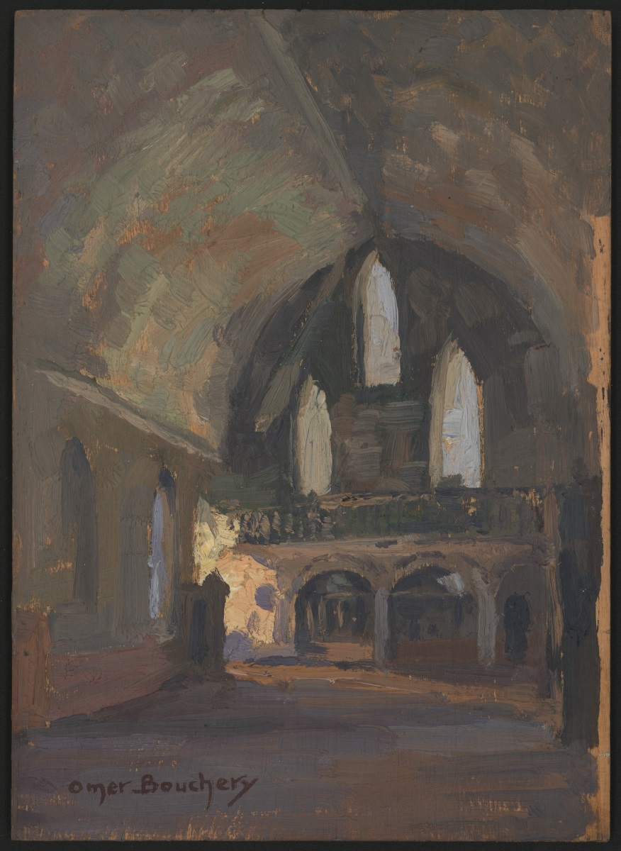 pochade, Omer Bouchery, 1928