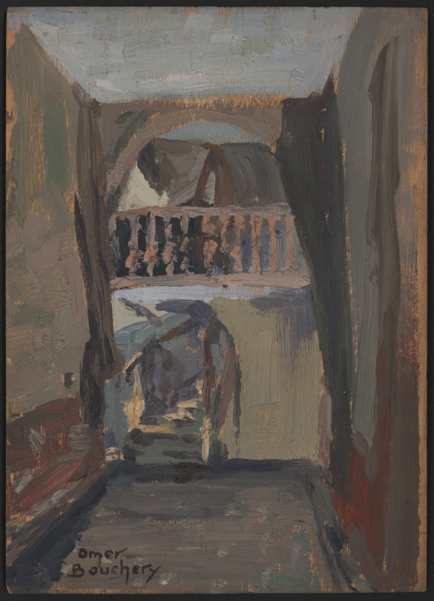 pochade, Omer Bouchery, 1928