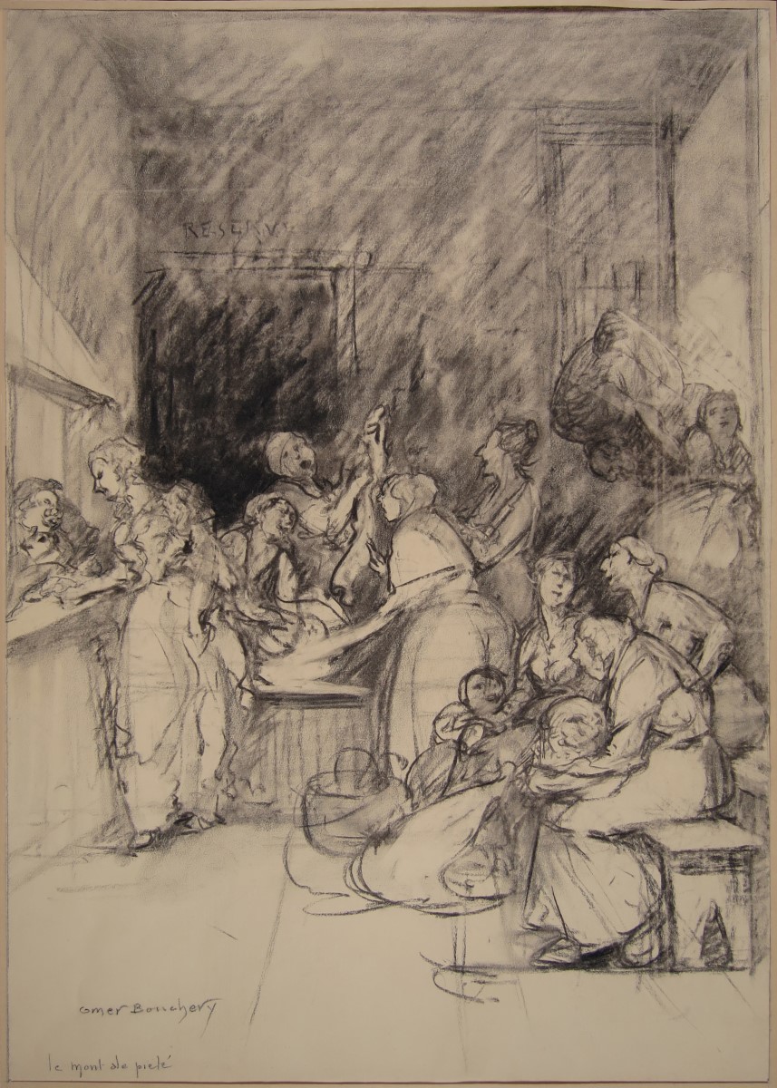 L' Mont de piété (Titre d'origine) ; Personnage croqué ; Dessin humoristique_0