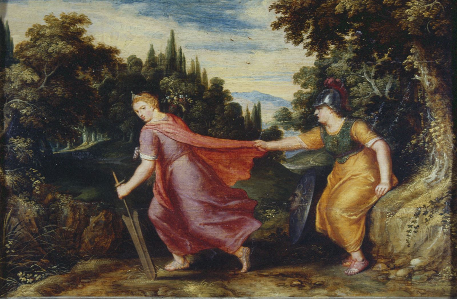 Minerve retient le Gouvernement (Titre factice), Otto Van Veen, 1607