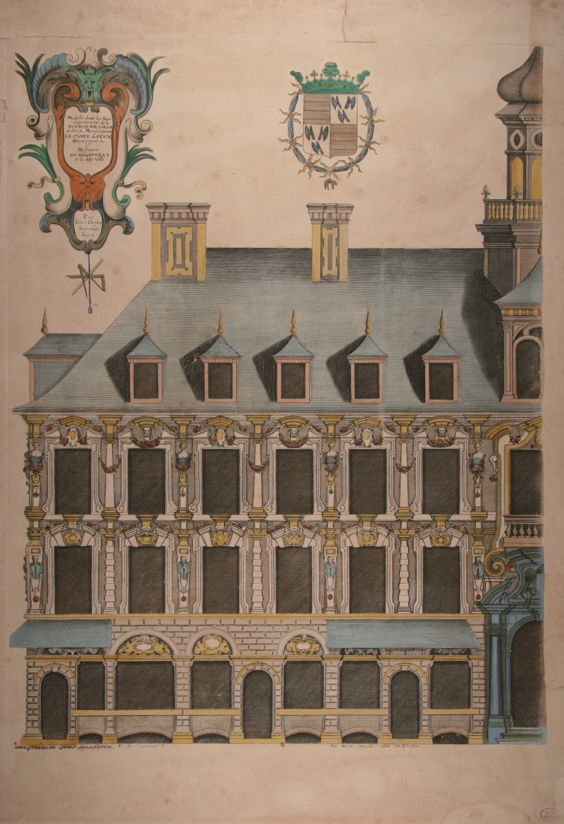 La Vieille Bourse (Titre factice) ; La Bourse de Lille construite en 1652 (Titre factice)_0