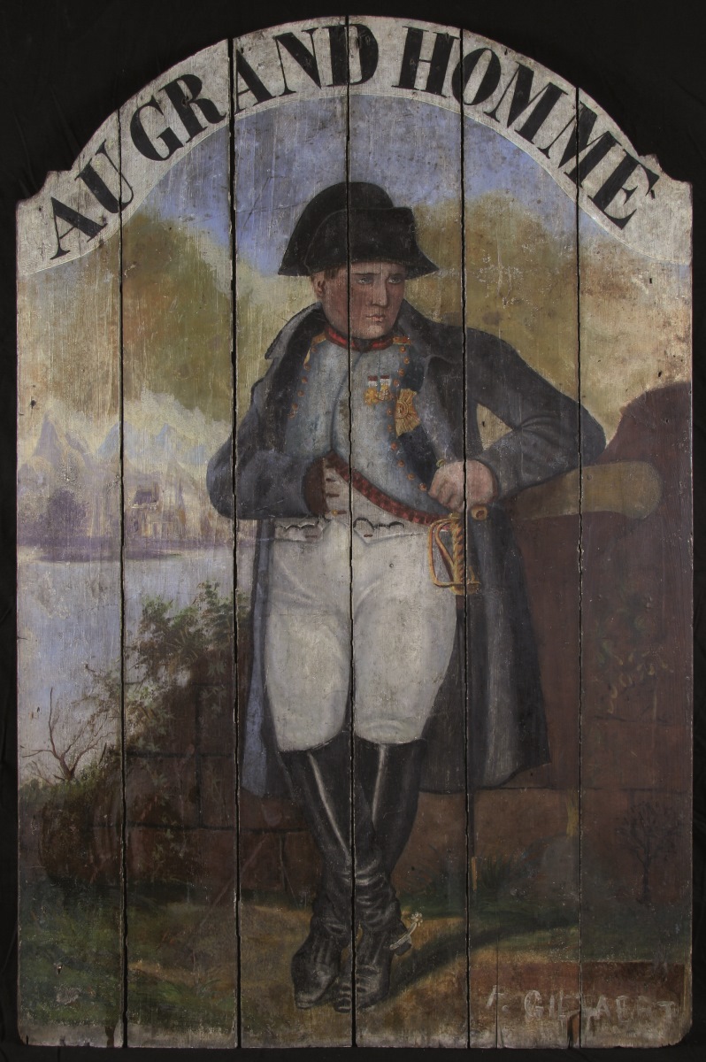 Au "Grand Homme" ; Tableau-enseigne de cabaret — P. Griffaert
