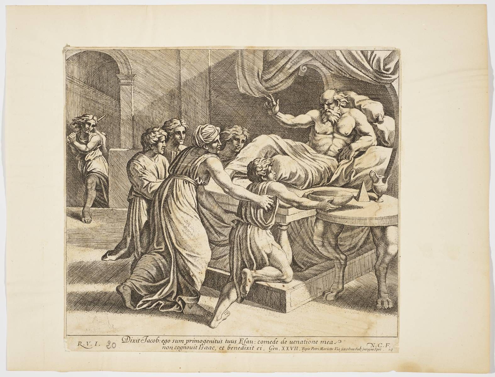 Jacob surprend la bénédiction d'Isaac_0
