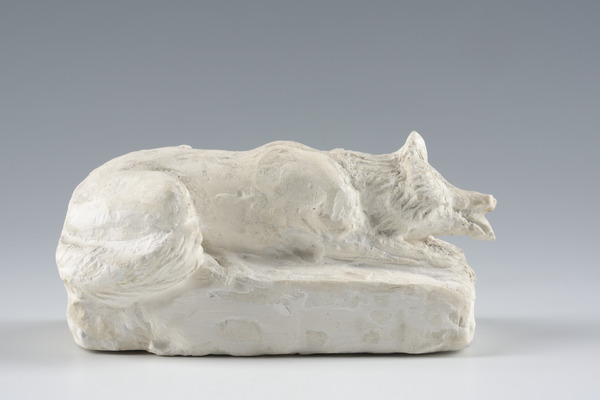 Renard couché, Henri Bouchard, 1953  : vers