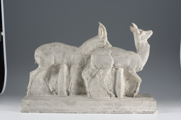 Couple de gazelles, Henri Bouchard, 1912 : vers