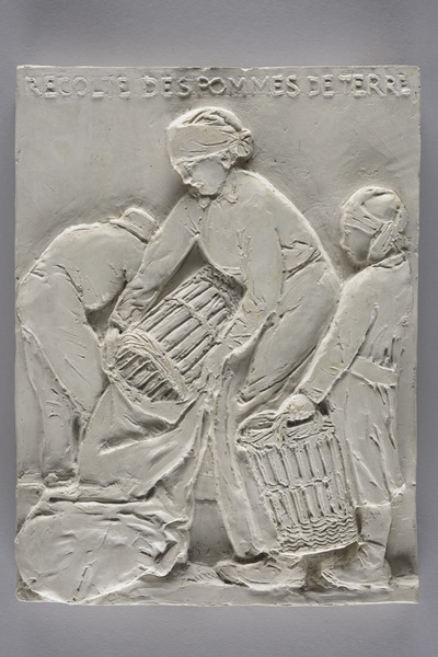 Récolte des pommes de terre, Henri Bouchard, 1934  : vers