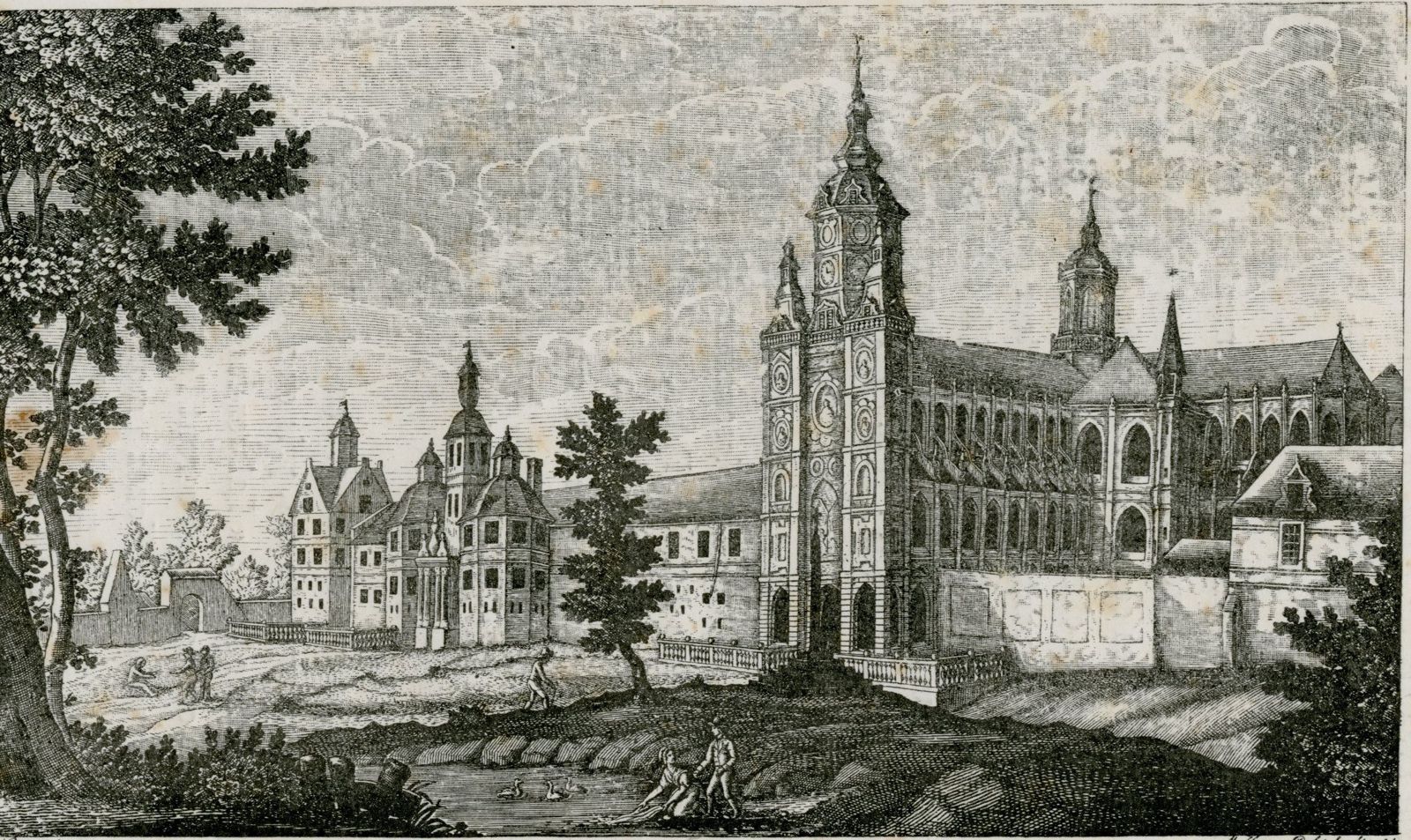 Vue de l’abbaye de Saint-Amand au 17e siècle_0
