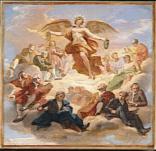 Apothéose des grands hommes qui se sont distingués dans la géologie et la minéralogie_0